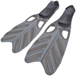 Salvas Swim/Diving Fins Feather BA-180 Gray sz 36-37